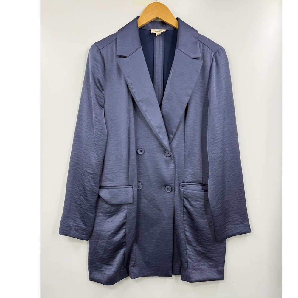 Open Edit Blazer‎ Dress Double Breasted Long Sleeve Collared Jacket Small